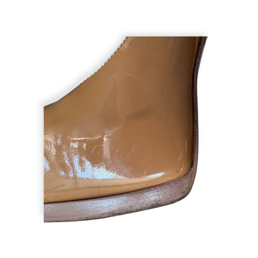 Yves Saint Laurent Patent Leather Platform Heels Size 34.5 US 4.5 Brown - Picture 9 of 11